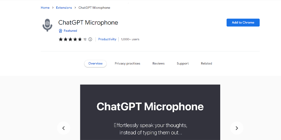 ChatGPT Microphone – أداة لستهيل وتعزيز الاستخدام والبحث والتواصل