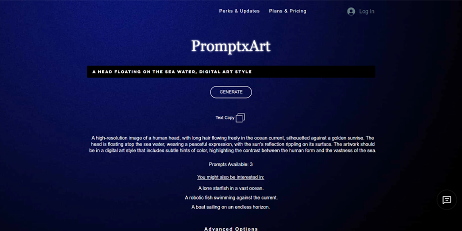 PromptxArt: Generating Creative Prompts for Art Projects with AI